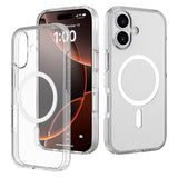 iPhone 17 Lippa Hybrid Plastic Case - MagSafe Compatible - Transparent / White