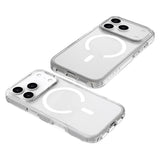 iPhone 17 Pro Lippa Hybrid Plastic Case - MagSafe Compatible - Transparent / White