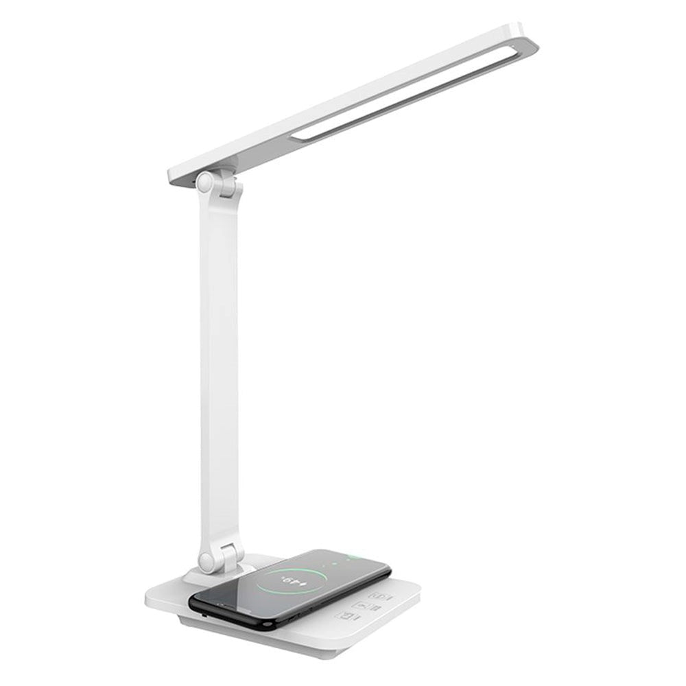 Lippa LED Desk lamp with Wireless Charging & Mobile Holder - White