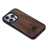 EIDERWOOD iPhone 15 Pro Magnetic Wood Case - MagSafe Compatible - Walnut Tree