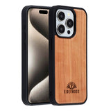 EIDERWOOD iPhone 15 Pro Magnetic Wood Case - MagSafe Compatible - Cherry Wood