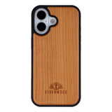 EIDERWOOD iPhone 17 Magnetic Wood Case - MagSafe Compatible - Cherry Wood