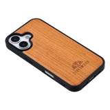EIDERWOOD iPhone 17 Magnetic Wood Case - MagSafe Compatible - Cherry Wood