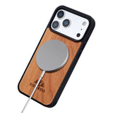 EIDERWOOD iPhone 17 Pro Max Magnetic Wood Case - MagSafe Compatible - Cherry Wood