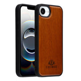EIDERWOOD iPhone 16e Magnetic Wood Case - MagSafe Compatible - Rosewood
