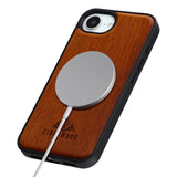 EIDERWOOD iPhone 16e Magnetic Wood Case - MagSafe Compatible - Rosewood