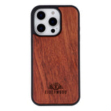EIDERWOOD iPhone 16 Pro Magnetic Wood Case - MagSafe Compatible - Rosewood