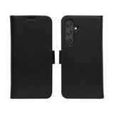 Samsung Galaxy S24 FE dbramante1928 Lynge 2-in-1 Genuine Leather Flip Case - Black