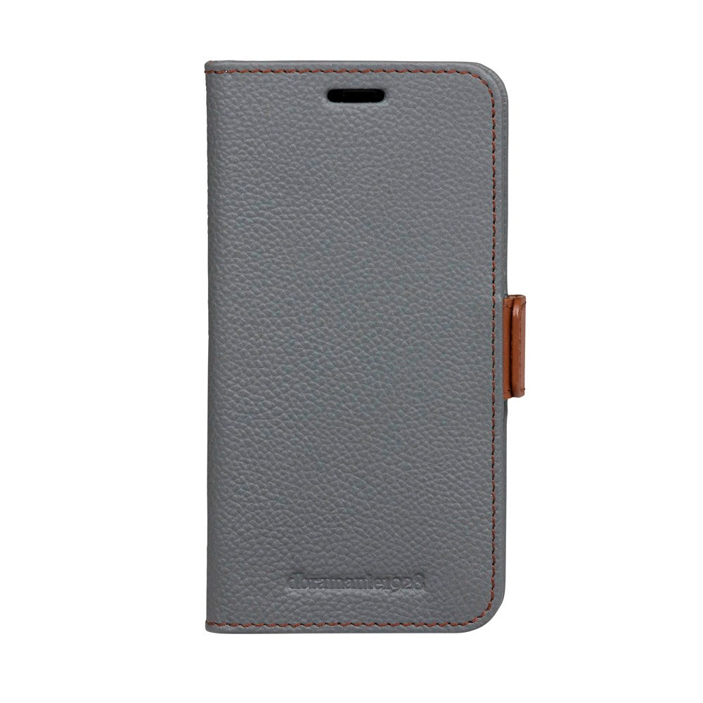 iPhone 11 Pro dbramante1928 Lynge 2-in-1 Genuine Leather Flip Case - Pebbled Grey