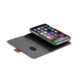 iPhone 11 dbramante1928 Lynge 2-in-1 Genuine Leather Flip Case - Pebbled Grey