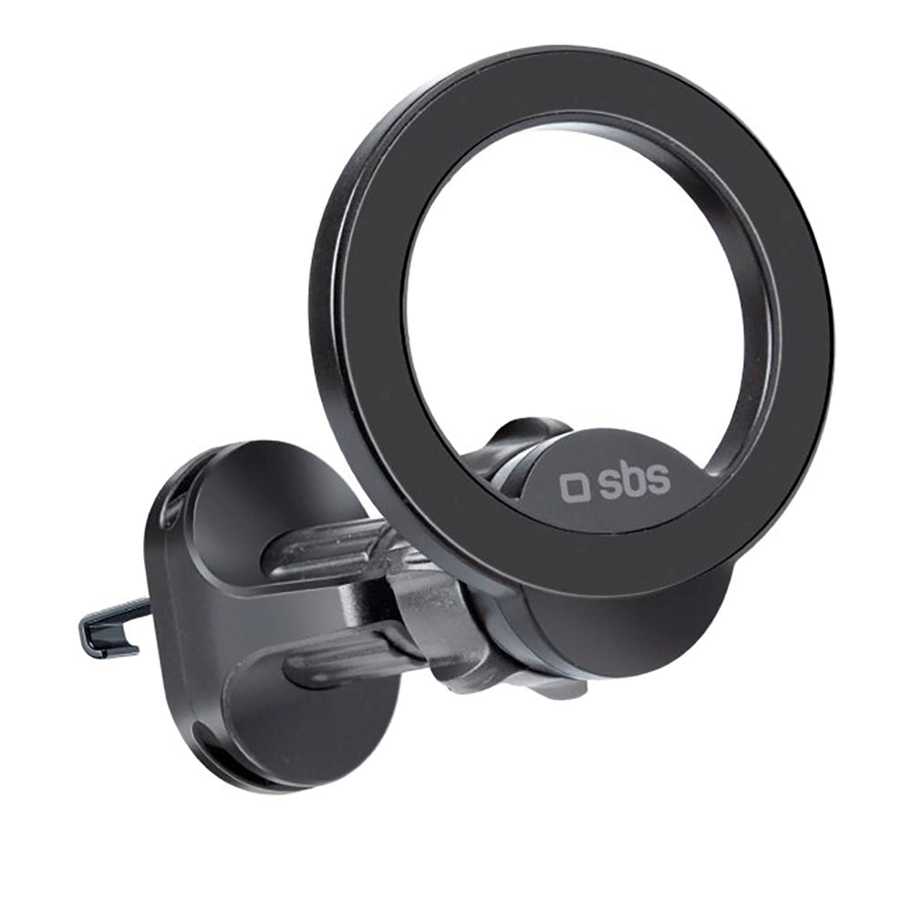 SBS Circle Mag Mobile Holder for Ventilation - MagSafe Compatible - Black