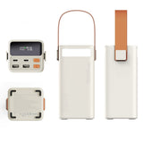 Mobile Origin 50,000mAh Outdoor Powerbank with 65W - 2 x USB-C - 2 x USB-A - Flashlight - Handle - White
