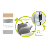 Magnetic USB-C to USB-C Cable Mobile Origin 60W with 2x Self-Adhesive Magnetic Pads - 1.5m - Black