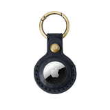 AirTag 1. & 2. Gen. Mobile Origin Genuine Leather Cover w. Keychain - Black