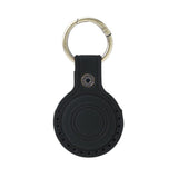 AirTag 1. & 2. Gen. Mobile Origin Genuine Leather Cover w. Keychain - Black