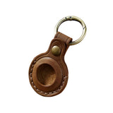 AirTag 1. & 2. Gen. Mobile Origin Genuine Leather Cover w. Keychain - Brown