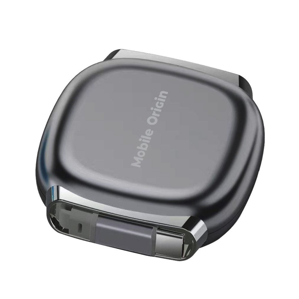 Retractable Cable Box Mobile Origin 100W with USB-C to USB-C - Grey