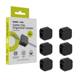 Mobile Origin Magnetic Cable Holder - 6 pcs. - Black