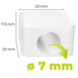 Mobile Origin Magnetic Cable Holder - 6 pcs. - White