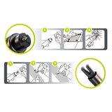 2-in-1 Emergency Hammer for Windows and Seat Belt in Car Mobile Origin - Black