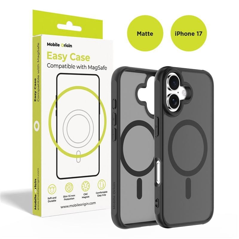 iPhone 17 Mobile Origin Hybrid Case - MagSafe Compatible - Matte Black