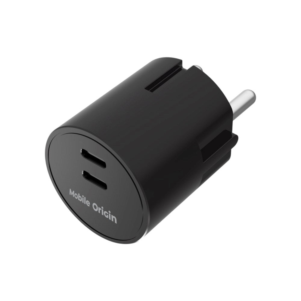 Fast Charger 30W Mobile Origin 2 x USB-C - Black