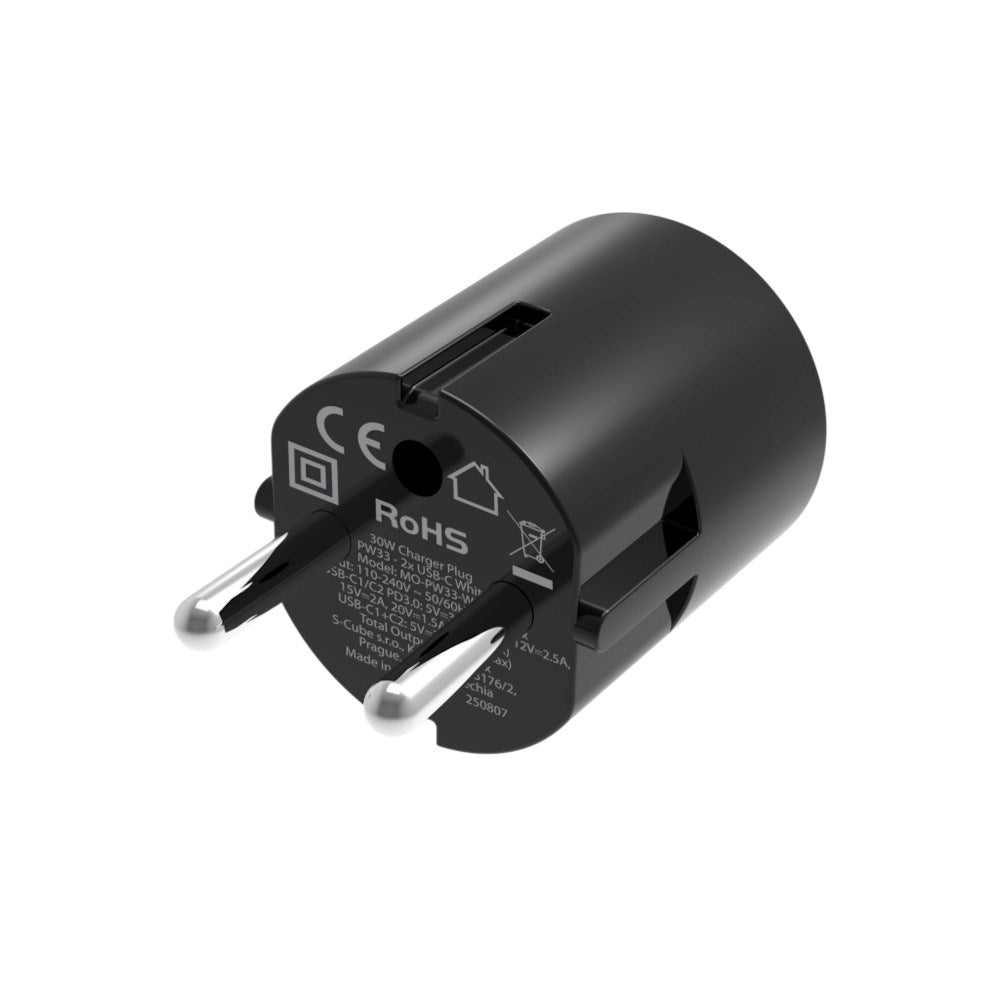 Fast Charger 30W Mobile Origin 2 x USB-C - Black