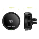 Wireless Car Charger Mobile Origin 25W for Air Vent - MagSafe Compatible - Black