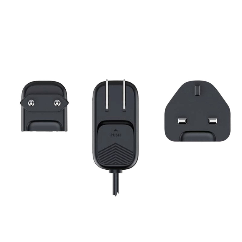 6-in-1 Travel Adapter for EU/UK/US Mobile Origin - 3x USB-C + 3x USB-A – Black