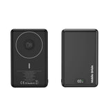 3-in-1 Power Bank 10000mAh Mobile Origin w. Wireless Charging – MagSafe Compatible – Black