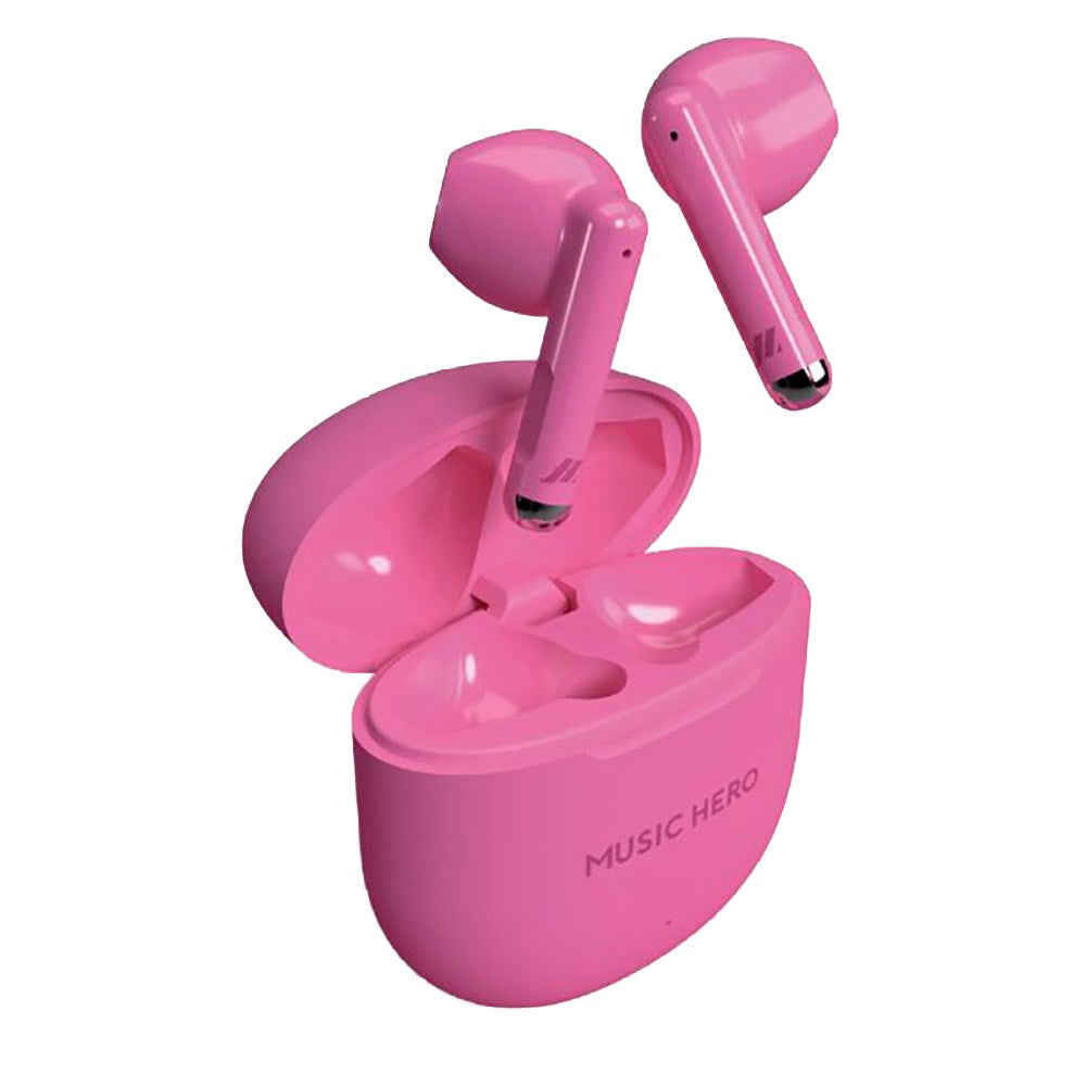 MUSIC HERO Nubox True Wireless Stereo In-Ear Headphones - Pink