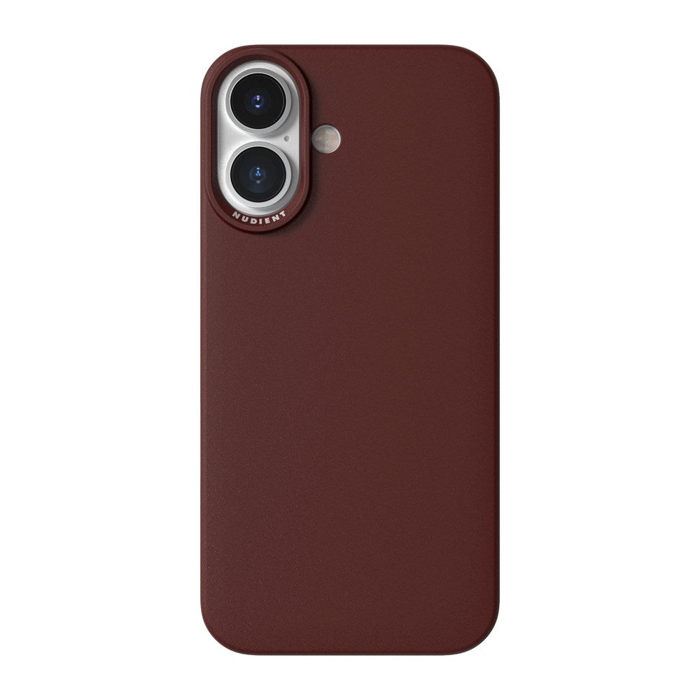 Nudient Thin Case iPhone 16 Case - MagSafe Compatible - Burgundy Red