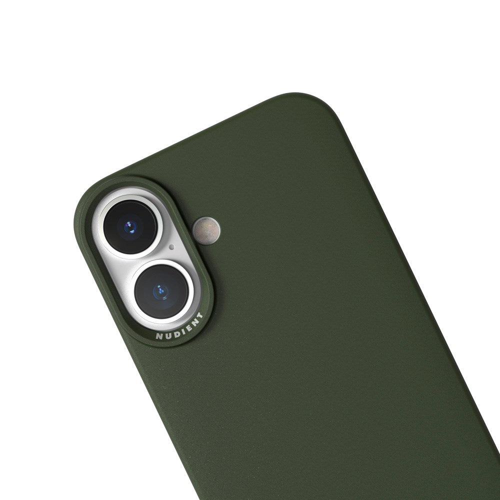 Nudient Thin Case iPhone 16 Case - MagSafe Compatible - Pine Green