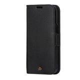 iPhone 13 Pro dbramante1928 New York Magnetic Genuine Leather Wallet Case - Night Black