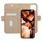 iPhone 12 / 12 Pro dbramante1928 Fashion New York Genuine Magnetic Leather Wallet Case - Sahara Sand