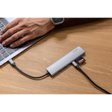Epico Multimedia 8K USB-C 7-in-1 Hub - Space Grey