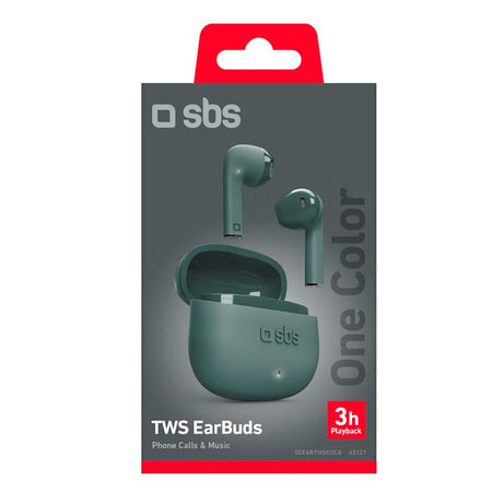 SBS One Color True Wireless In-Ear Headphones - Green