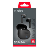 SBS One Color True Wireless In-Ear Headphones - Black