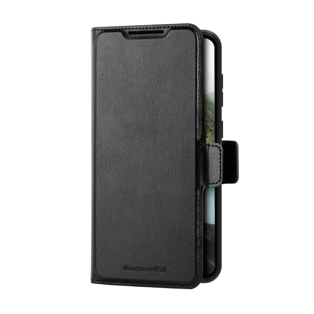 Samsung Galaxy A56 (5G) dbramante1928 Oslo Pro Slim Recycled Plastic Flip Case with Card Holder - Black