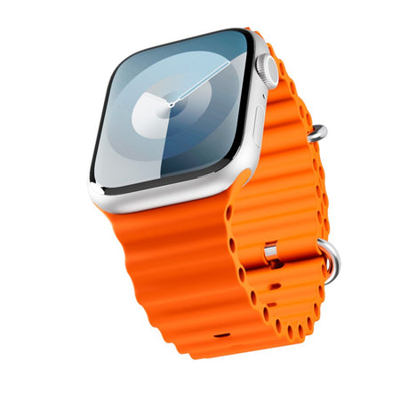 Apple Watch (42/44/SE/45/46/49mm) Epico Ocean Silicone Strap - Orange