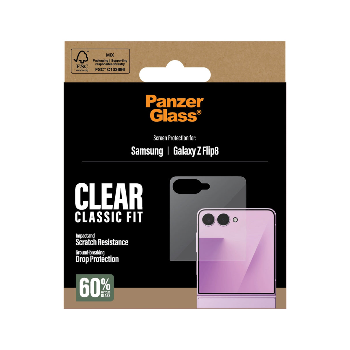 PanzerGlass® Samsung Galaxy Z Flip8 Screen Protector - Transparent