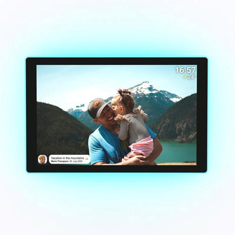 Denver Digital Photo Frame with Frameo & Light - 10.1" - Black