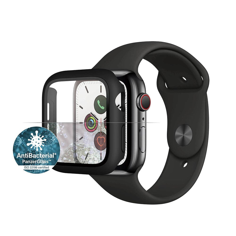 PanzerGlass Apple Watch SE / 6 / 5 / 4 (44mm) Full Body Protection Case w. Built-in Screen Protection - Black