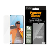 Samsung Galaxy S25 Edge PanzerGlass Ultra Wide Fit Ceramic Screen Protector w. EasyAligner - Transparent