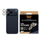 PanzerGlass iPhone 17 Pro / 17 Pro Max / 16 Pro / 16 Pro Max Hoops Camera Lens Protection with Installation Frame - Glitter Gold