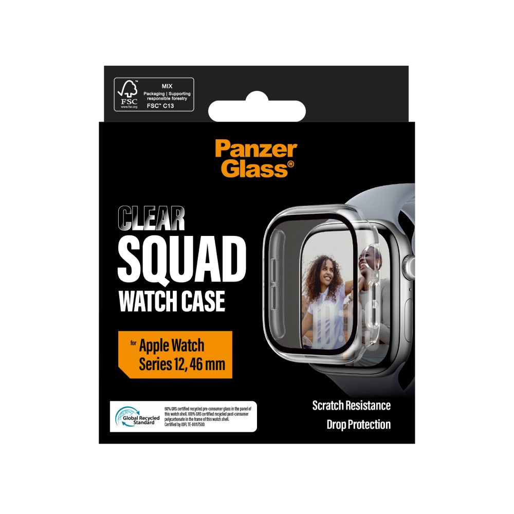 Apple Watch Series 12 (46mm) PanzerGlass Squad Case - Transparent