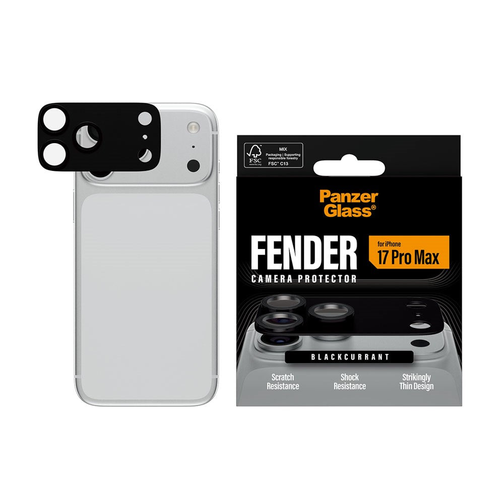 iPhone 17 Pro Max PanzerGlass FENDER Camera Lens Protection - Black