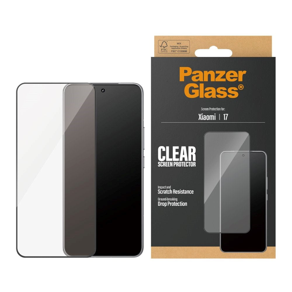 Xiaomi 17 PanzerGlass Screen Protector Glass - Ultra Wide Fit - Transparent