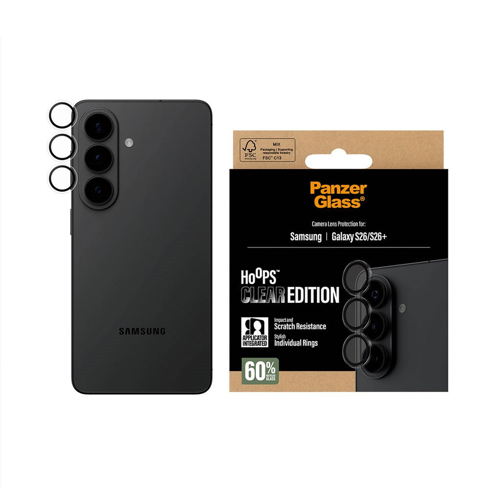 Samsung Galaxy S26 / S26+ (Plus) PanzerGlass Hoops - Camera Protection - Transparent