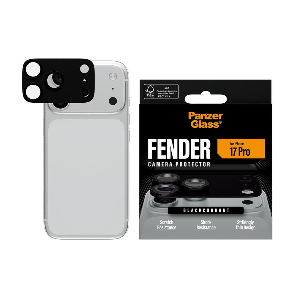 iPhone 17 Pro PanzerGlass FENDER Camera Lens Protection - Black